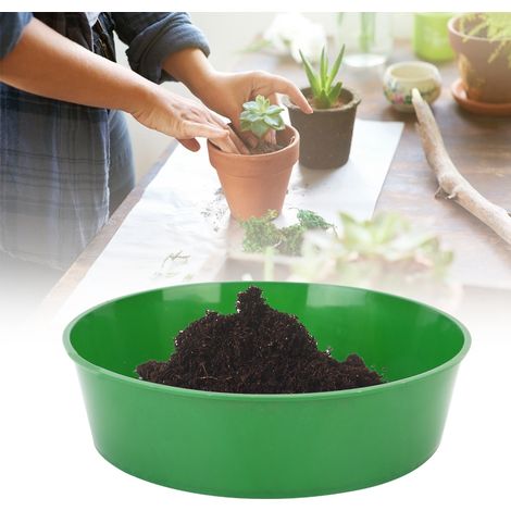 Lot de 4 tamis de jardin en plastique à mailles fines pour plantes succulentes et filtre à sable et pierres (1/5)