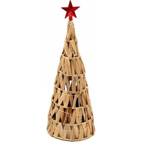 Arceau Pour Arbre De Noël - 28 X 20 X 10 Pouces - En Fibres Tissées Naturelles - Style Ferme - Fermeture Velcro - 1 Pièce (1/5)
