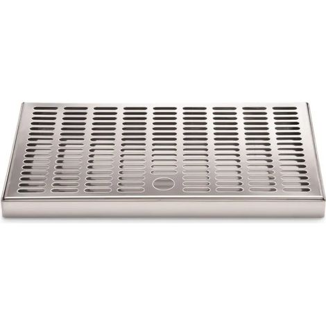 Tropfblech Abtropfblech Tropfschale en Acier Inoxydable 300 x 180 x 20 mm - Idéal pour Bar, Brasserie Maison, Gastro, Capture Éclaboussures et Maintient Propreté