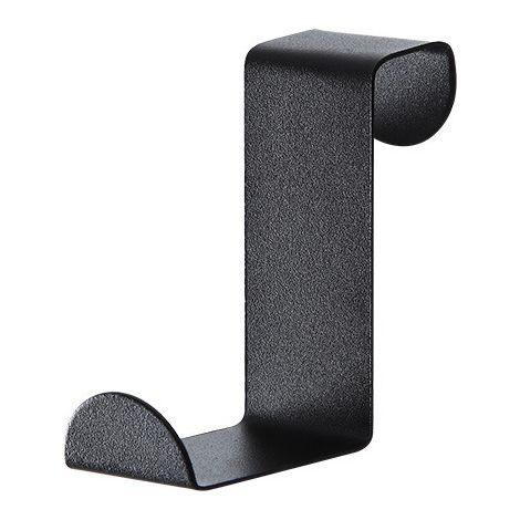 SHINING HOUSE Ganchos para puerta negros, ganchos de acero inoxidable para colgar sobre la puerta, capacidad de carga resistente, puertas con rebaje, ganchos para puerta trasera (1/5)