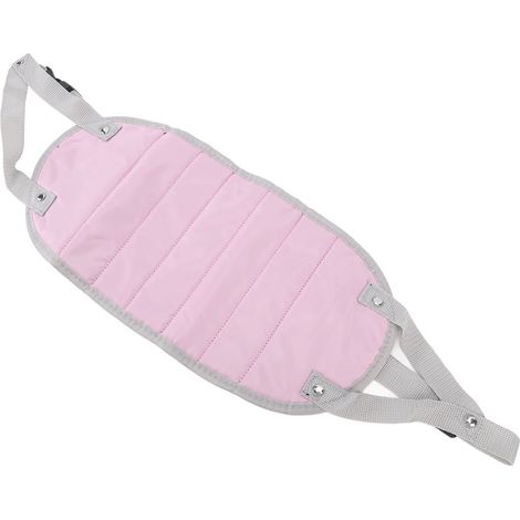 Repose-pieds d'avion, repose-pieds de voyage, hamac pour les pieds d'avion, coussin de siège indispensable pour les voyages en avion et en voiture, avec sac de rangement rose (1/5)