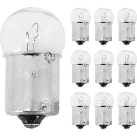 10x Ampoule 12V 10W BA15S éclairage universel lumière bricolage DIY remplacement (1/2)