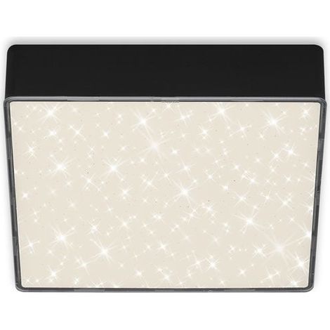 LED Aufbauleuchte IP20 Sternenhimmel 11 W schwarz Metall-Kunststoff Briloner