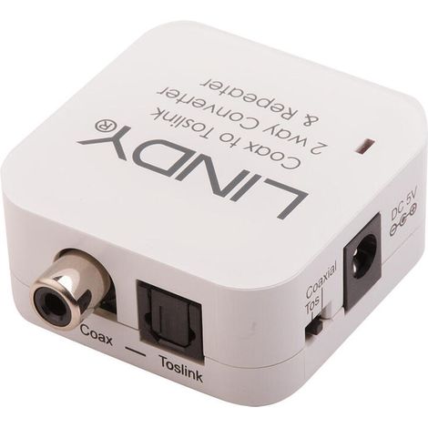 Lindy 70411 Adaptador Toslink RCA Blanco Compacto (1/2)