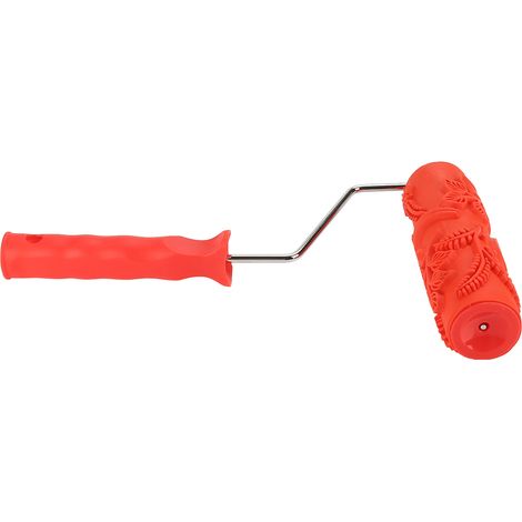 Rouleau Texturisateur en Caoutchouc 7 Pouces pour Effet Mur - Outil de Décoration avec Manche EG343T (1/5)
