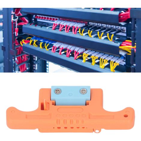 Glasfaserkabel-Abisolierzange 1,9–3,0 mm, Längsöffnungsmesser AUA-05, Abisoliermesser für die Bündelmitte, orange (1/5)
