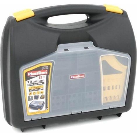 Plastik Werkzeugkoffer 40 cm schwarz, robust