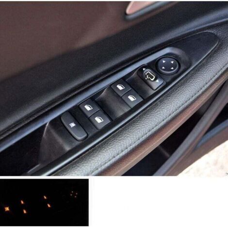 NALOOKAMIC Levé Vitre C4 Avant Gauche Drive CÔTÉ Électrique Interrupteur Bouton Poussoir, Interrupteur de Commande Lève Vitre pour Citroen C4 04-10, (1/3)