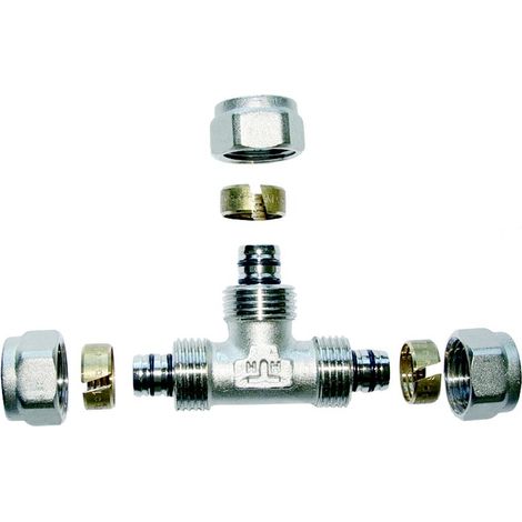 Raccord tee Invena pa-08-002 haute pression haute température (1/2)
