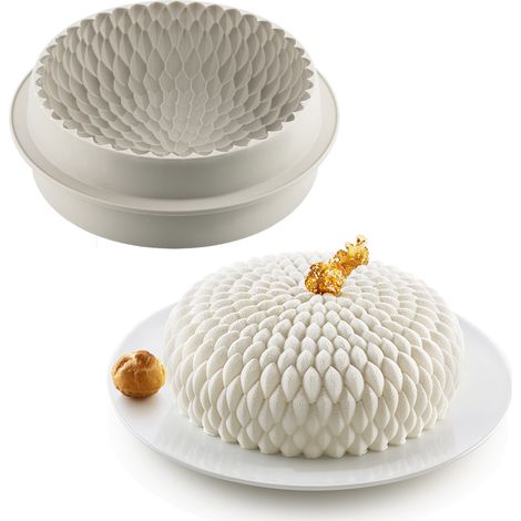 Silikomart Moule en Silicone Honoré Design 3D Ø 195 x H 70 mm 1600 ml (1/3)