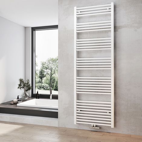 Heilmetz Badheizkörper Mittelanschluss Handtuchwärmer Handtuchheizkörper 1800x600mm Weiß