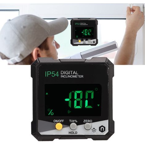 Digitaler Neigungsmesser, Winkelmessgerät, Neigungsmesser mit digitaler Anzeige, Wasserwaage (1/5)