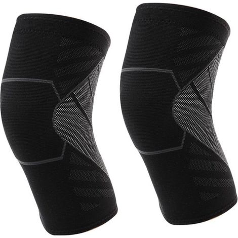 Rodilleras deportivas de 2 piezas, malla elástica, cubierta protectora para rodillas de adultos, juego de rodilleras (1/5)