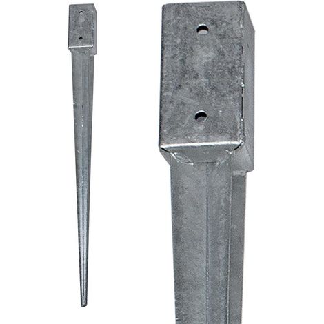 Einschlaghülsen Bodenhülse Bodenanker 750 - 900 mm Vierkant feuerverzinkt 71 x 71 mm / 900 mm (1/2)