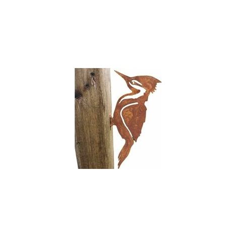 Décoration de jardin en métal avec silhouette d'oiseaux rouillés - Design élégant pour jardin, cour, cour, pelouse, jardin, chemin, trottoir (1/5)