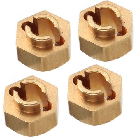 Adaptateur de moyeu de roue hexagonal en laiton de 7 mm, stable et remplaçable, pour voiture télécommandée Axial SCX24 1/24 (1/5)