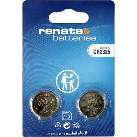 Renata Knopfzellenbox CR2325 3 V 2 St. 190 mAh Li-MnO2
