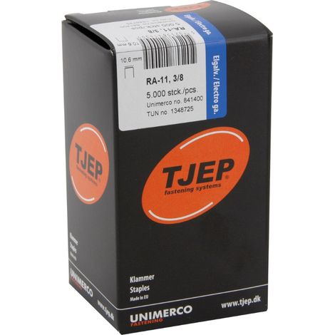TJEP 5000 Agrafes 9 mm RA-11 - Galvanisés - 841400 - x 5000 - 9 mm