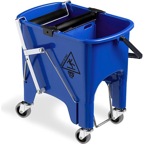 Seau squizy 15L bleu avc roues - Dme