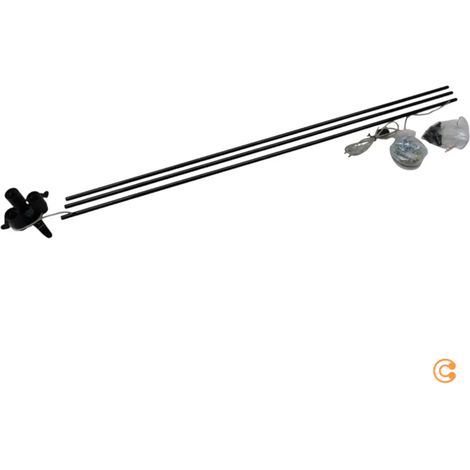 [NEUWERTIG] B-Ware Slamp Stehleuchte Flora Design Standlampe E27 Höhe 170 Cm Pewter Zinnfarben Grau