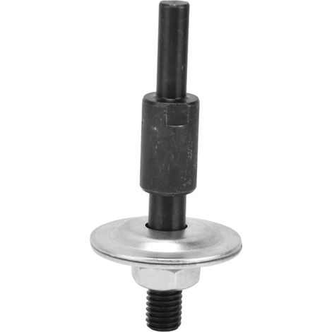 Adaptateur mandrin perceuse en acier inox et acier carbone avec tige ronde 8mm pour transformer perceuse en meuleuse lot 1 mandrin 1 écrou 2 rondelles (1/5)