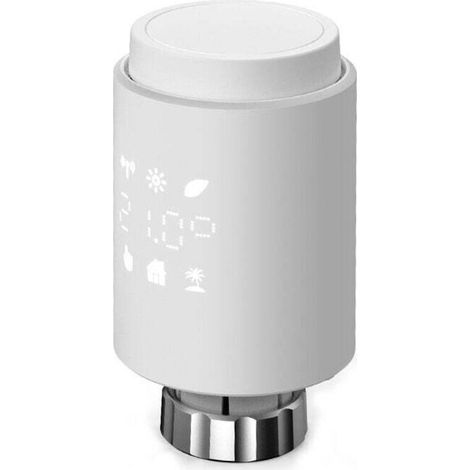Intelligentes, vernetztes Thermostatventil für Heizkörper – WLAN-fähiges Zubehör für Ihre Heizkörperventile – Kompatibel mit Alexa, Google Assistant und Siri – Energiesparend