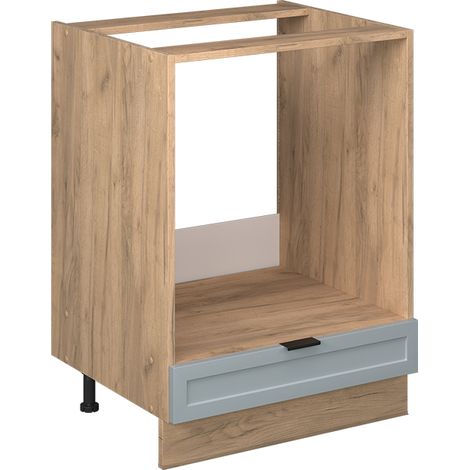 Herdumbauschrank Fame-Line, Hellblau-grau, 60 cm ohne Arbeitsplatte, Vicco