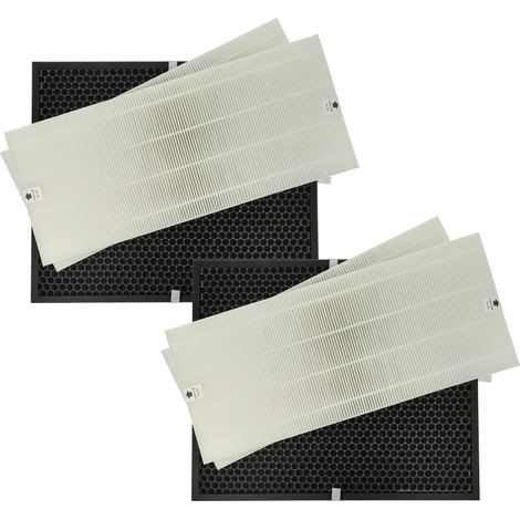 vhbw 4-teiliges Filter-Set Ersatz für Winix 114290, 524540 für Luftreiniger - HEPA-Filter, Aktivkohlefilter