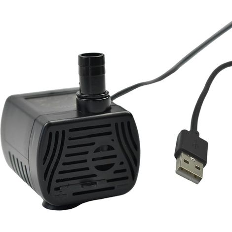 DC 3.5-9V DC Micro Submersible Pump USB Interface 200L/H Adjustable Flow Rate with Solar Panel Applicable (1/5)