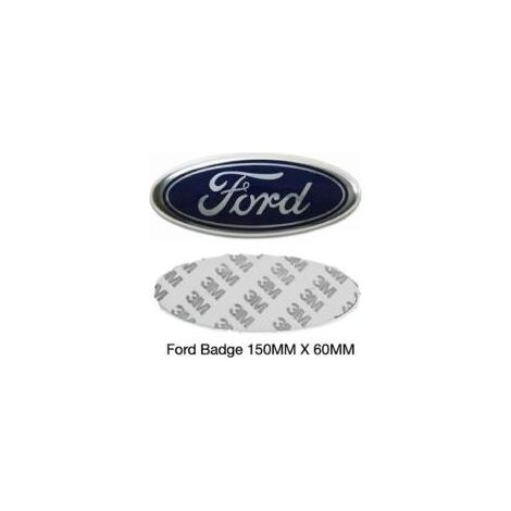 Emblème Ford 150 x 60 mm bleu/argent, logo avant arrière pour Mondeo, Transit, Focus Crezuo (1/4)