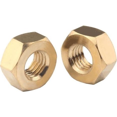Écrous hexagonaux en laiton à filetage gauche, DIN934 pour M1.6 (M12 3 (1/5)