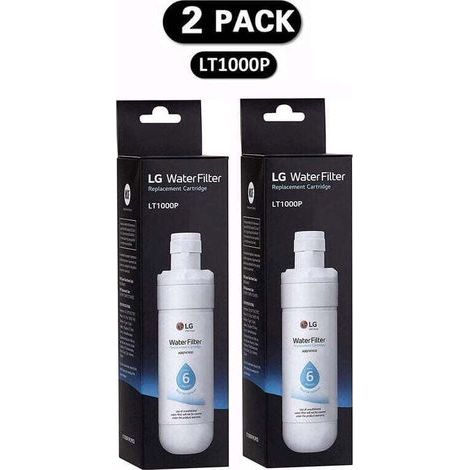 Lot de 2 filtres (LT1000P) Réfrigérateur, filtre à eau du réfrigérateur