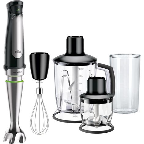 Mixeur Plongeant 1000W avec Blender 1250ml Noir (1/5)
