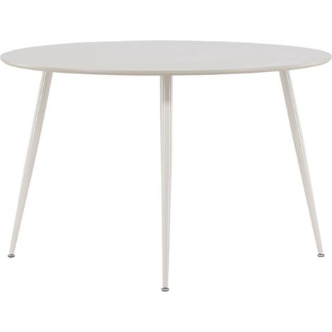 Table à Manger Ronde "Plaza" 120cm Beige