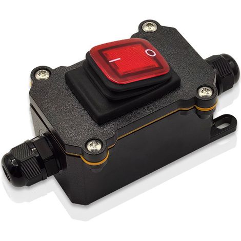 Lntyq 1 Pièce Interrupteur Étanche IP65 Interrupteur Étanche Interrupteurs Intelligents 12V DC 20A Interrupteur Étanche à Élevé