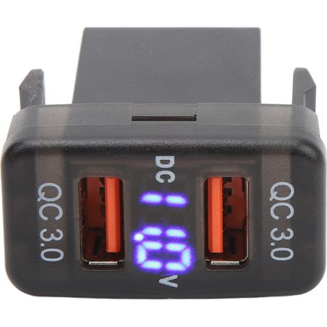 Dual-Port-QC3.0-USB-Schnellladestecker mit Zigarettenanzünderadapter für FJ Cruiser, Fortuner, Hilux und Tacoma (1,57 x 0,87 Zoll) (1/5)