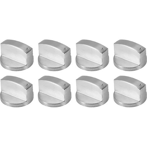 Boutons de cuisinière à gaz en métal brossé, interrupteur de commande de cuisinière, boutons de four, bouton de brûleur de plaque de cuisson à gaz (1/5)