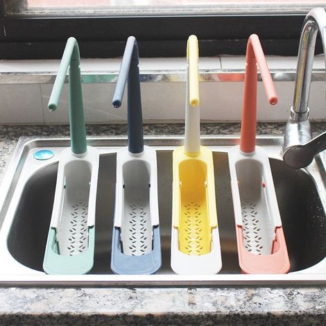 Égouttoir de cuisine réglable acier inoxydable gain place (1/4)