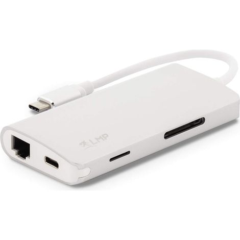 LMP 14368 hub di interfaccia USB 3.2 Gen 1 (3.1 Gen 1) Type-C 5000 Mbit/s Argento, Bianco (1/3)