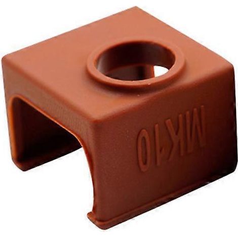 Schutzhülle aus Silikon für 3D-Drucker, Zubehör für MK10 Aluminium-Heizblock (Kaffeefarbe) – 2,10 x 2,10 x 1,60 cm – Kaffee (1/4)