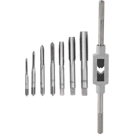 Gewindebohrer-Set metrisches Maschinengewinde mit verstellbarer Reibahle M3M12