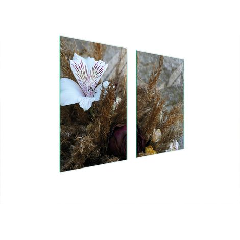 GLASSCHUTZPLATTE FÜR HERD 75x52 ORCHIDEE