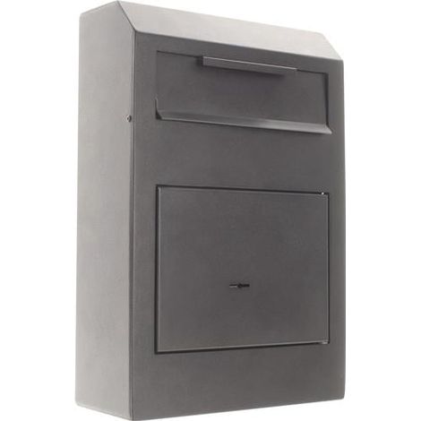 Caja fuerte H380xB250xT115mm 5l 1 puerta,1 ranura de depósito negra ROTTNER (1/2)