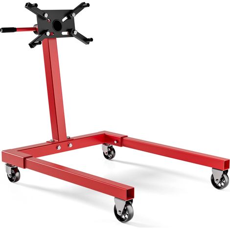 Wiltec Motorständer bis zu 570kg aus lackiertem Stahl mit Rollen Motorheber, Getriebeheber, Getriebehalter