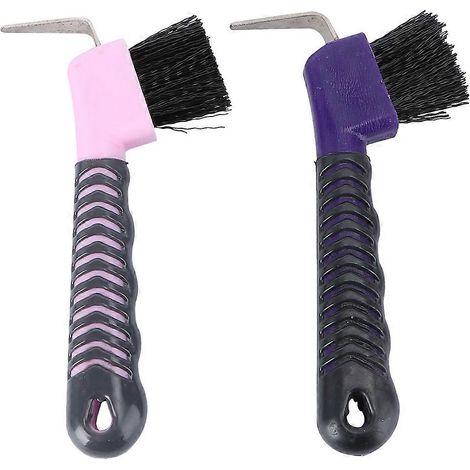 Lot de 2 brosses de nettoyage pour sabots de chevaux, outils de toilettage (1/5)