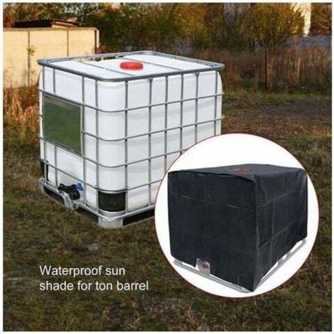 Couvre-Conteneur IBC - 120x100x116 cm - Pour Réservoir 1000 L - Tissu Oxford 210D - Anti-UV - 1 Pièce (1/4)