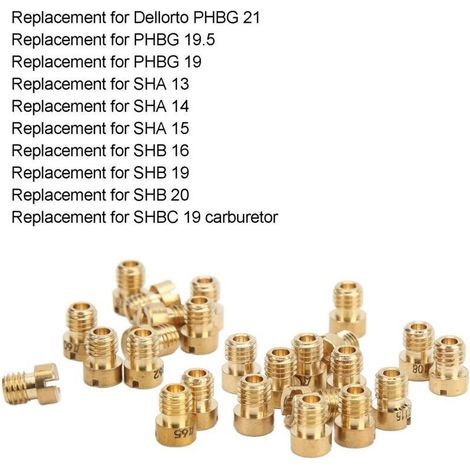 Kit De Remplacement Gicleur Principal 55 115M5 Pour Carburateur Dellorto Phbg 25 Pièces (1/3)