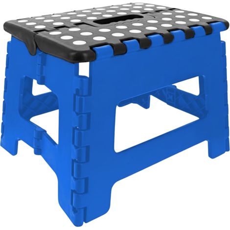 Venteo - Bleu 31.5 x 25.5 X 22 cm Marche Pied Pliant - Résiste jusqu'à 150kg de charge