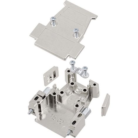 encitech D3PK15-M-SJS-K 1260-0105-02 D-SUB Gehäuse Polzahl: 15 Kunststoff, metallisiert Metall 1 St