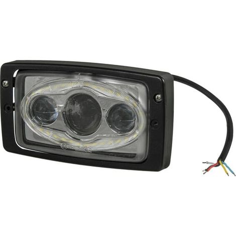 Faro delantero LED para Fendt, Massey Ferguson, Valtra, Deutz, rectangular, 21 W, 10/30 V, 83 x 182 x 101 mm, Kramp LA10422 (1/5)